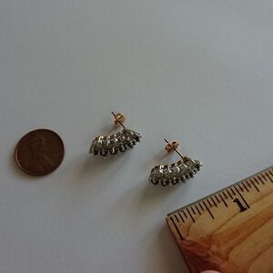 UO Cluster blue and crystal earrings